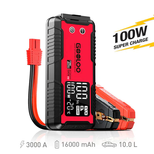 GOOLOO GT3000 Jump Starter with GT160 Tire Inflator