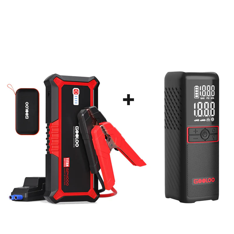 GOOLOO GP4000 Jump Starter with GT160 Tire Inflator